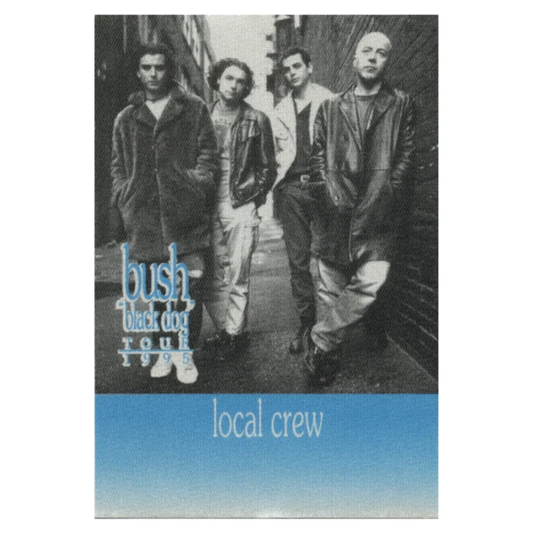 Bush 1995 Sixteen Stone Concert Tour Local Crew Backstage Pass