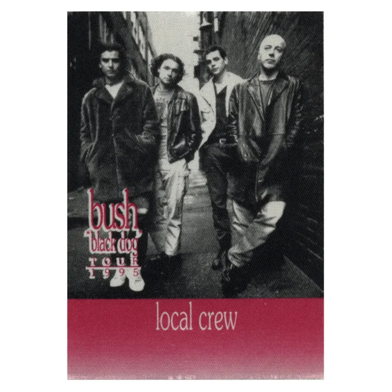 Bush 1995 Sixteen Stone Concert Tour Local Crew Backstage Pass