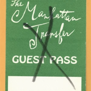 The Manhattan Transfer Concert Tour GUEST Backstage Pass