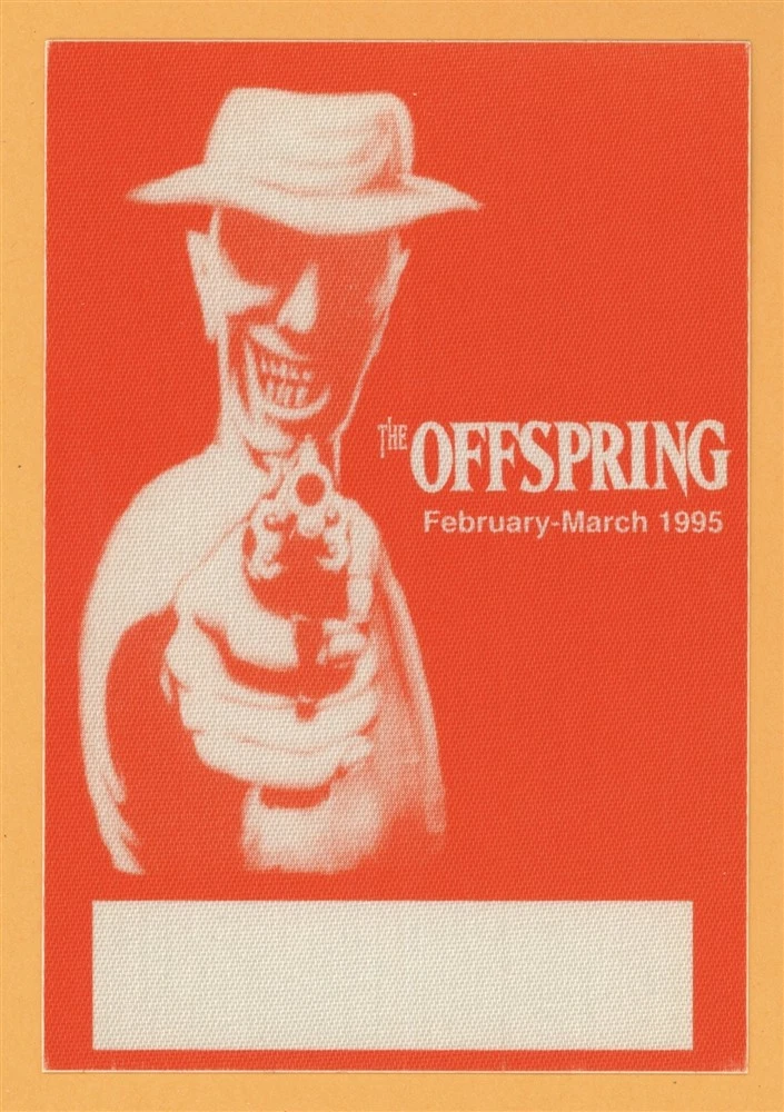 The Offspring 1995 Smash Concert Tour All Access Backstage Pass
