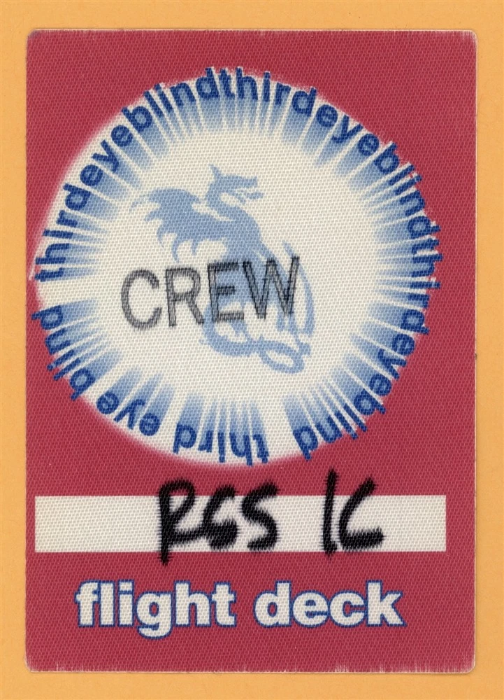 Third Eye Blind 2000 Blue Concert Tour Flight Deck Backstage Pass