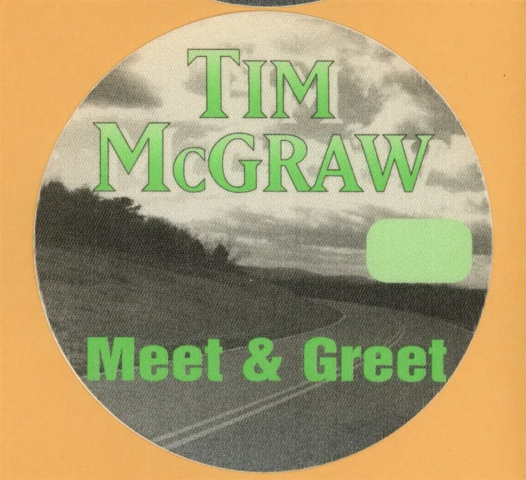 Tim McGraw 1995 w/ Little Texas All I Want Concert Tour M&G Backstage Pass