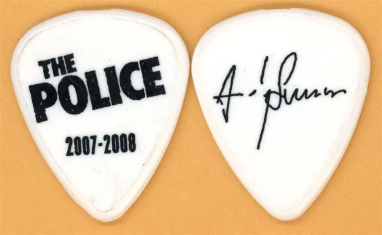 The Police Andy Summers Vintage Guitar Pick - 2007 Reunion Tour