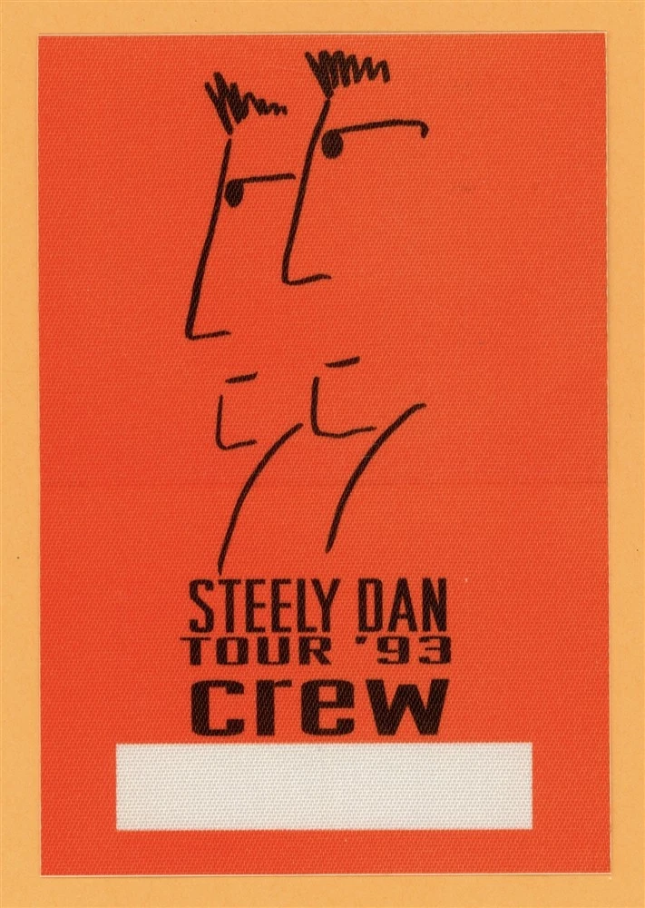 Steely Dan 1993 Concert Tour Crew Backstage Pass