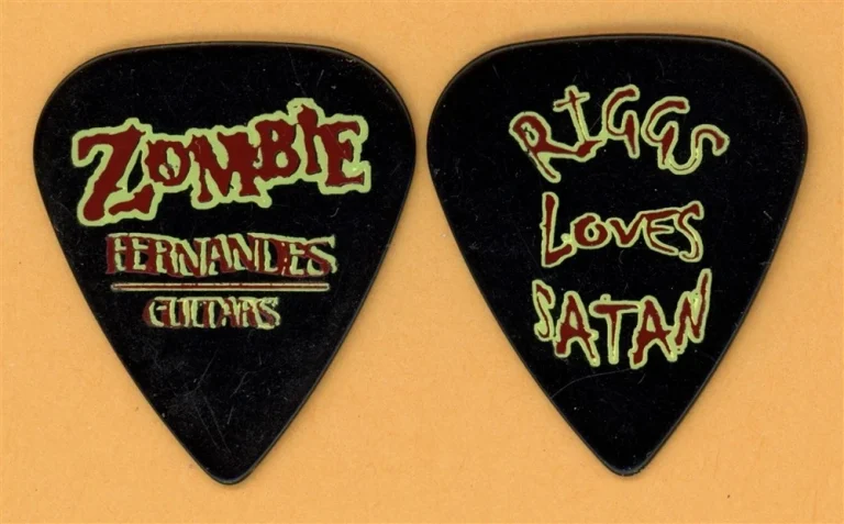 Rob Zombie Mike Riggs Vintage Guitar Pick - 1999 Hellbilly Deluxe Tour