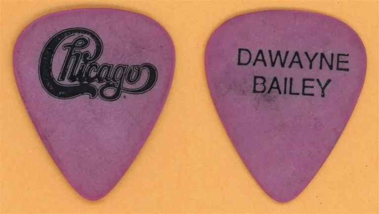Chicago Dawayne Bailey Vintage Guitar Pick - 1988 19 Tour