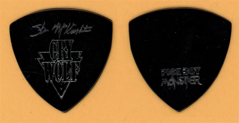 Cry Wolf Steve McKnight Vintage Guitar Pick - 1990 Crunch Tour