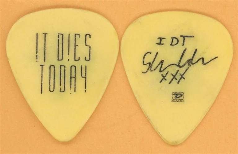 It Dies Today Steve Lemke Vintage Guitar Pick - 2006 US Tour