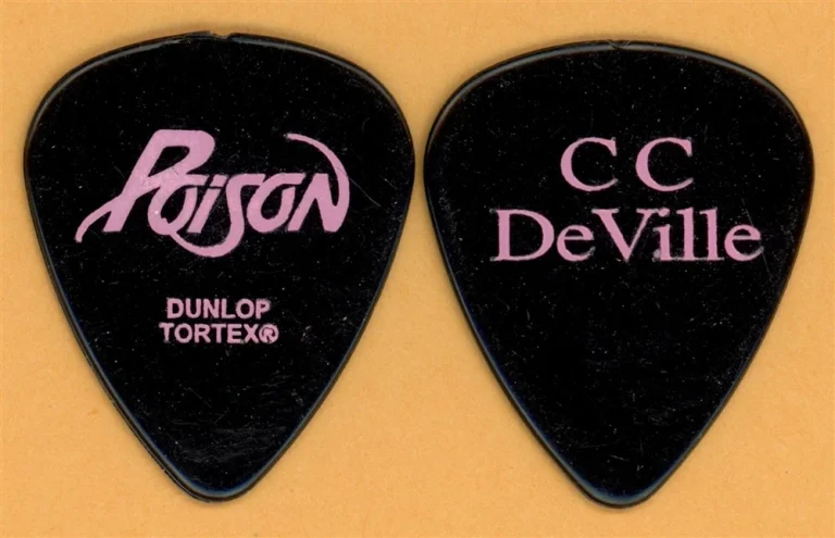 Poison CC Deville Vintage Guitar Pick - 2006 20th Anniversary Tour