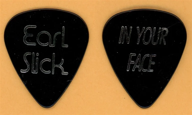 David Bowie Earl Slick Vintage Guitar Pick - 1991 In Your Face Tour
