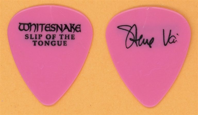 Whitesnake Steve Vai Vintage Guitar Pick - 1990 Slip of the Tongue Tour