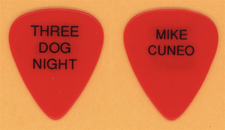 Three Dog Night Mike Cuneo Vintage Guitar Pick - 1991 US Tour