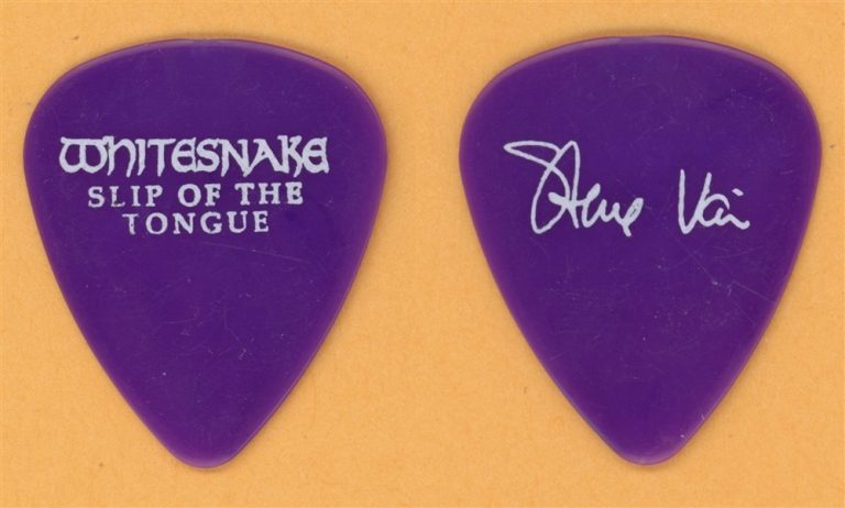Whitesnake Steve Vai Vintage Guitar Pick - 1990 Slip of the Tongue Tour