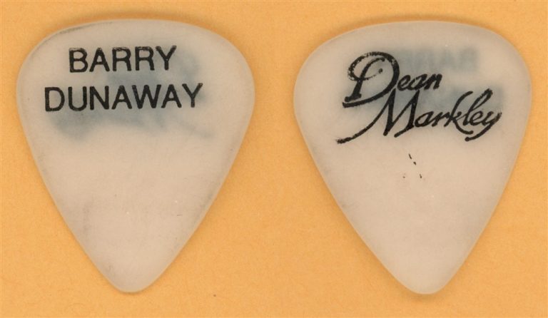 Pat Travers Barry Dunaway Vintage Guitar Pick - 1984 Hot Shot Tour