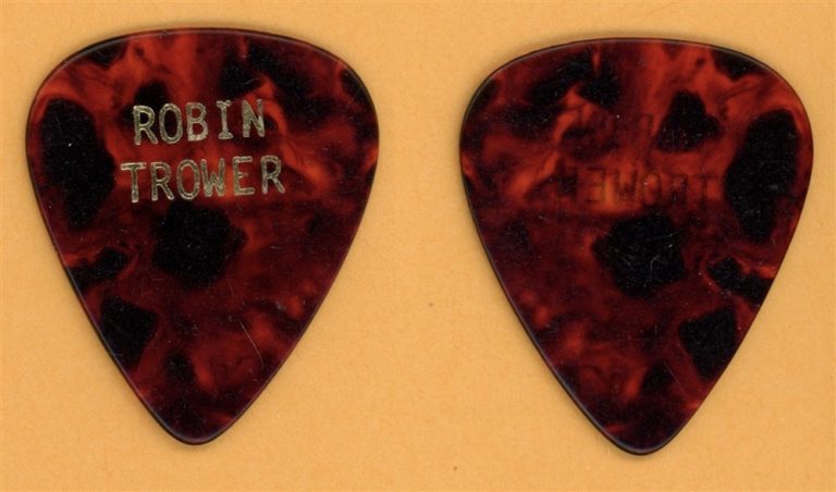Robin Trower Vintage Guitar Pick - 1987 Passion Tour