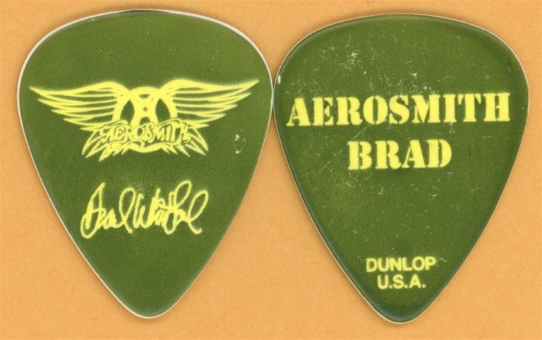 Aerosmith Brad Whitford Vintage Guitar Pick - 2012 Global Warming Tour