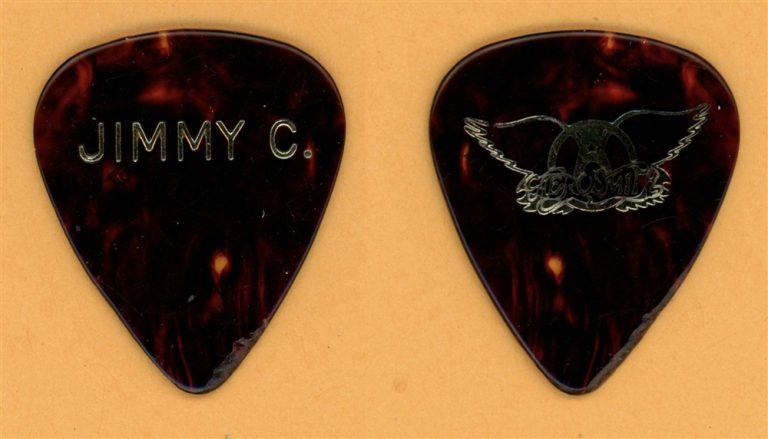 Aerosmith Jimmy Crespo Vintage Guitar Pick - 1987 Permanent Vacation Tour