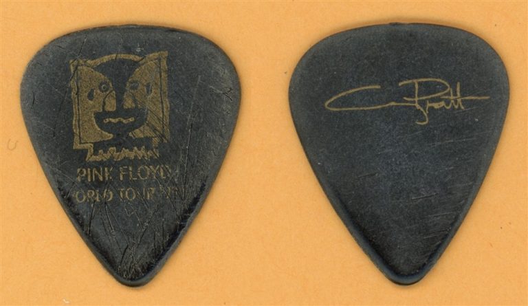 Pink Floyd Guy Pratt Vintage Guitar Pick - 1994 Division Bell Tour - Stage Used