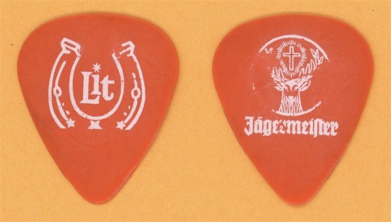 Lit Jeremy Popoff Jagermeister Vintage Guitar Pick - 2002 US Tour