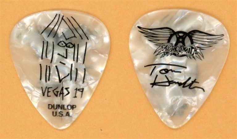 Aerosmith Tom Hamiltorn Vintage Tour Guitar Pick - Vegas 2019