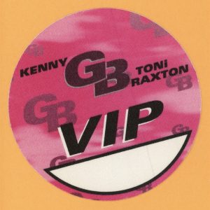 Kenny G 1996 Secrets Concert Tour w/ Toni Braxton VIP Backstage Pass