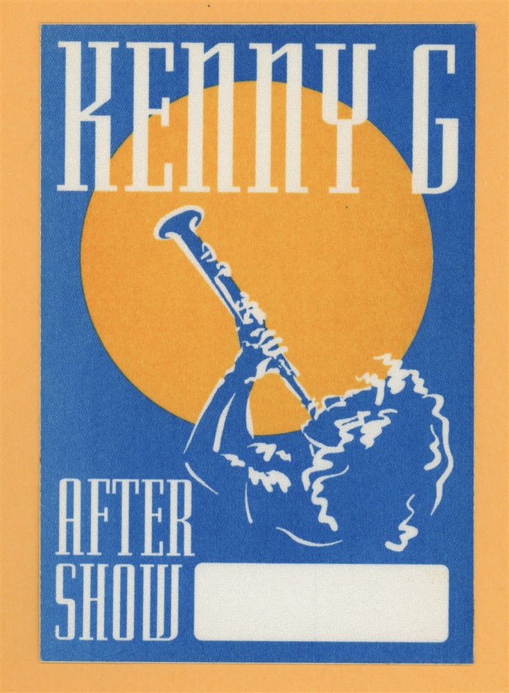 Kenny G 1996 The Moment Concert Tour AFTER SHOW Backstage Pass