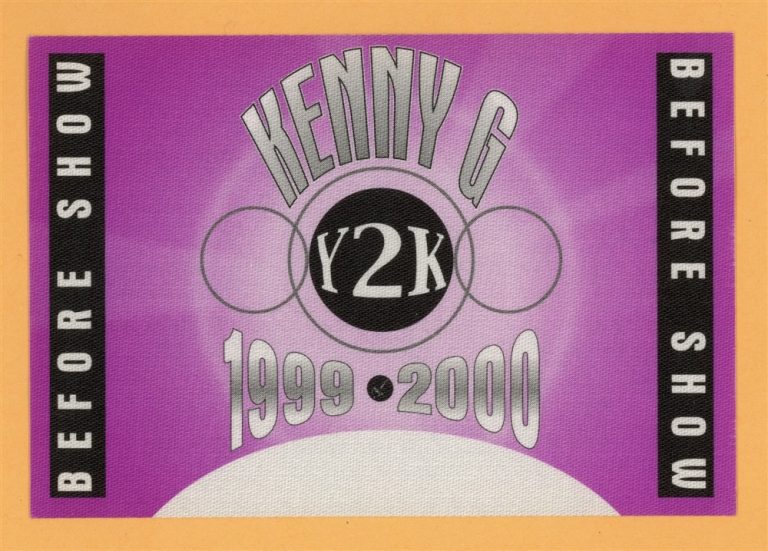 Kenny G 1999 Faith Concert Tour BEFORE SHOW Backstage Pass