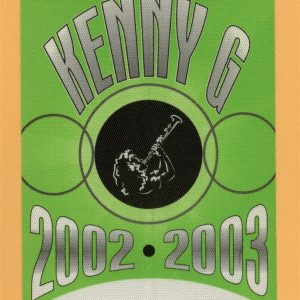 Kenny G 2002 Paradise Concert Tour WORKING Backstage Pass