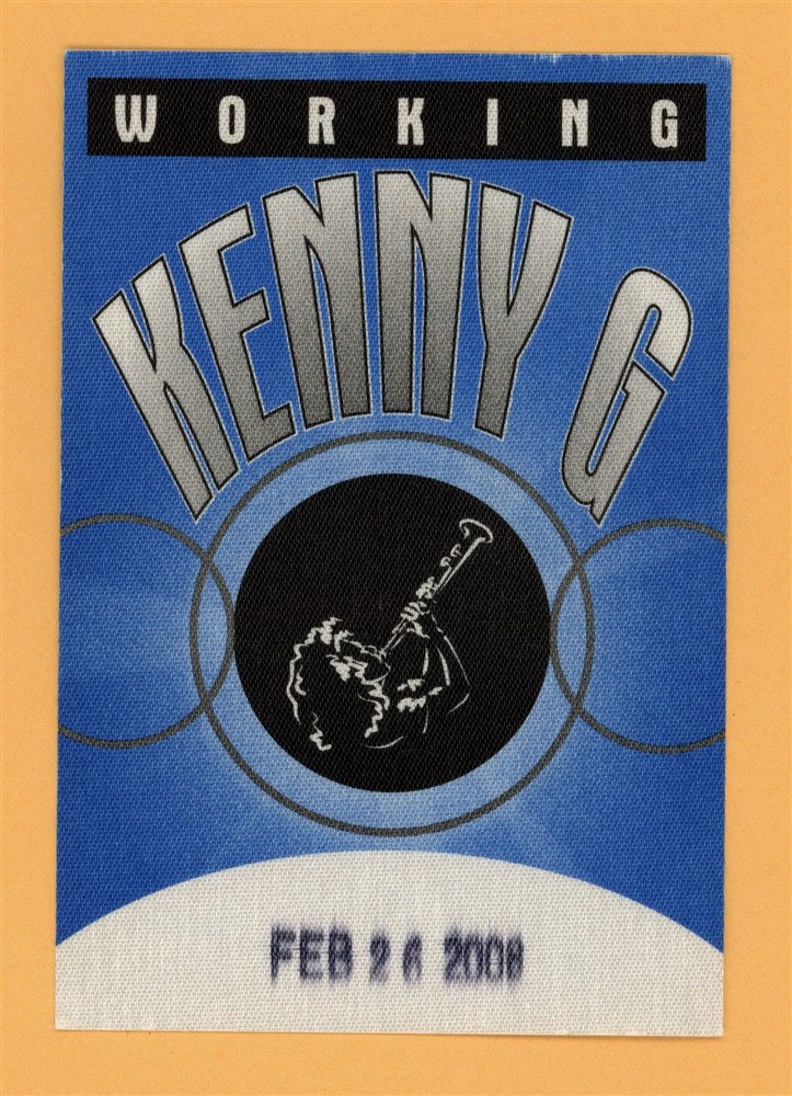 Kenny G 2002 Paradise Concert Tour WORKING Backstage Pass