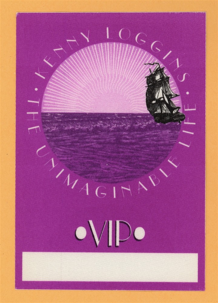 Kenny Loggins 1997 The Unimaginable Life Concert Tour VIP Backstage Pass