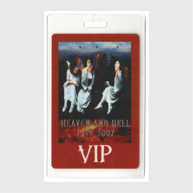 Heaven and Hell / Black Sabbath 2007 Tour VIP Laminated Backstage Pass