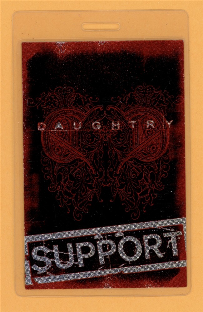 Daughtry 2006 Tour Support Laminated Backstage Pass - American Idol