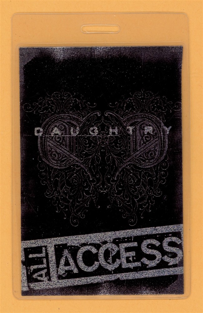 Daughtry 2006 Tour All Access Laminated Backstage Pass - American Idol