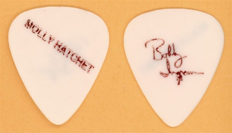 Molly Hatchet Bob Ingram Vintage Guitar Pick - 1990 Lighting Strikes Twice Tour