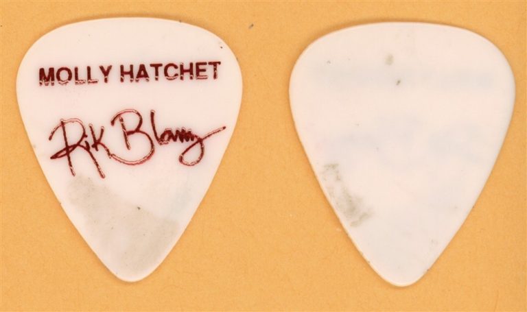 Molly Hatchet Rik Blanz Vintage Guitar Pick - 1990 Lightning Strikes Twice Tour