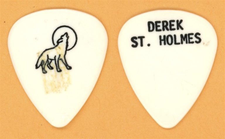 Ted Nugent Derek St. Holmes Vintage Guitar Pick - 1988 Lick 'Em Tour