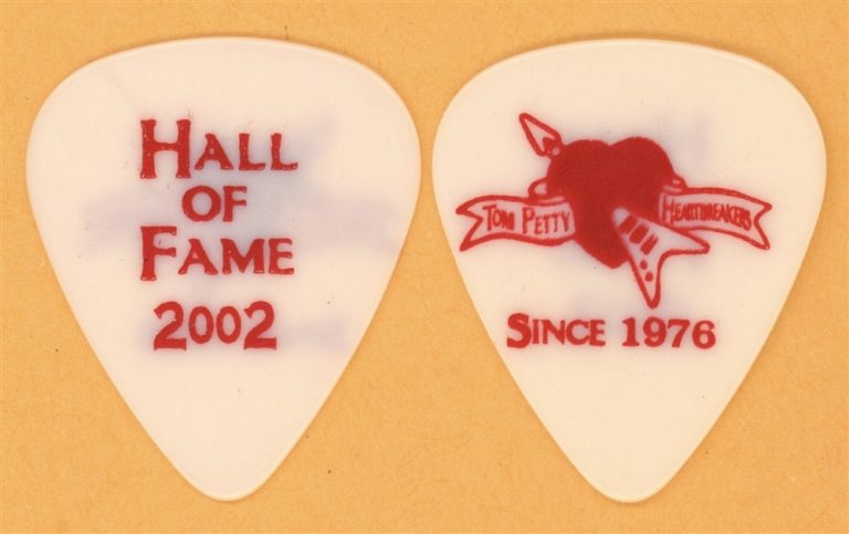 Tom Petty and the Heartbreakers Vintage Guitar Pick - 2002 Hall of Fame Tour