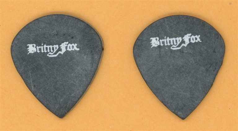 Britny Fox Michael Kelly Smith Vintage Guitar Pick - 1988 US Tour - Misprint