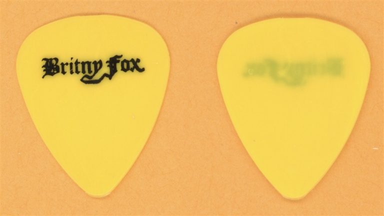 Britny Fox Dizzy Dean Vintage Guitar Pick - 1988 US Tour - Misprint