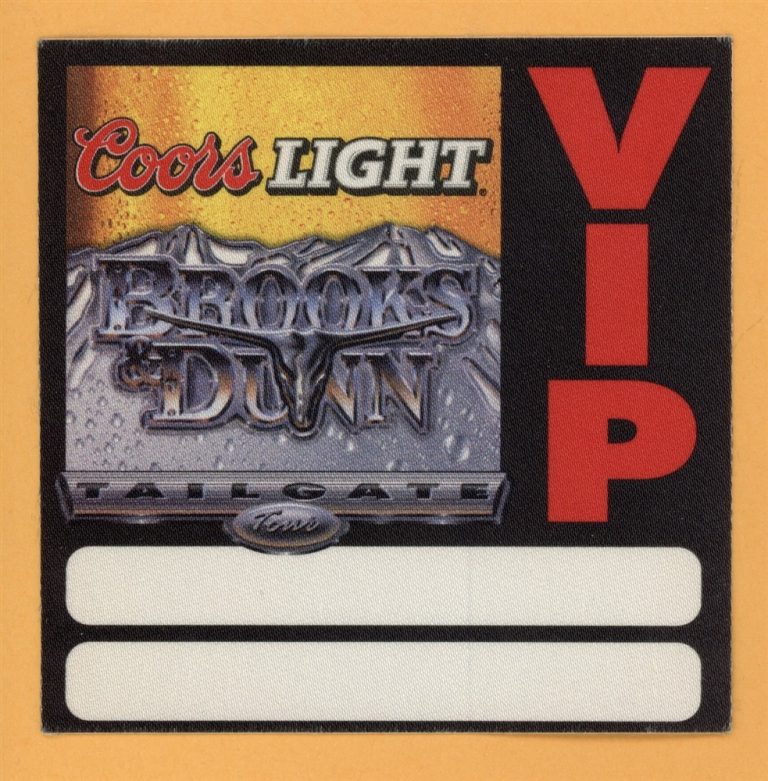 Brooks & Dunn 2001 Superhero Concert Tour VIP Backstage Pass