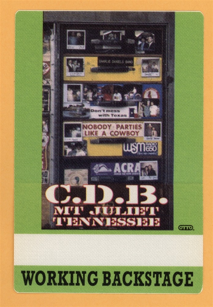 Charlie Daniels Band 1989 Concert Tour WORKING Backstage Pass