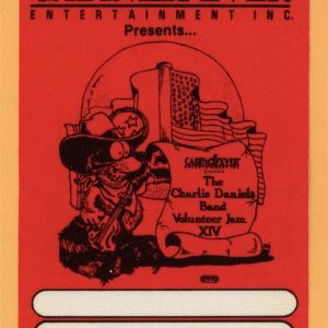 Charlie Daniels Band 1991 Volunteer Jam XIV Concert Tour GUEST Backstage Pass