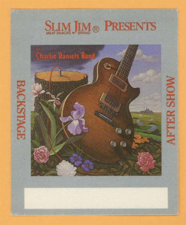 Charlie Daniels Band 1992 Concert Tour AFTER SHOW Backstage Pass