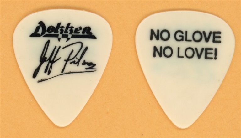 Dokken Jeff Pilson Vintage Guitar Pick - 1984 Tooth and Nail Tour