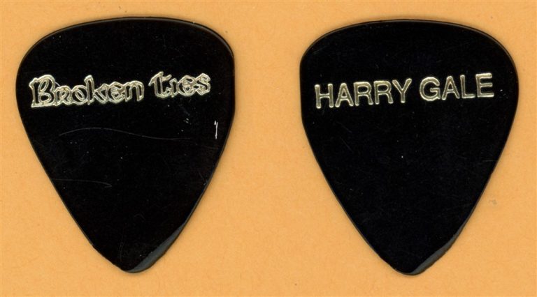 Broken Ties Harry Gale Vintage Guitar Pick - 1989 US Tour