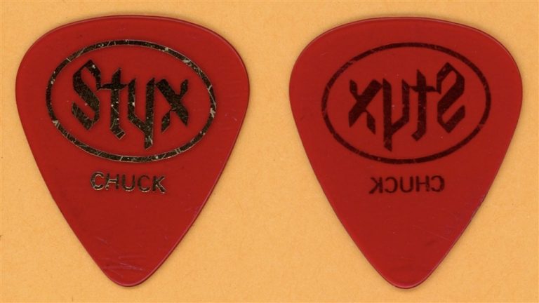 Styx Chuck Panazzo Vintage Guitar Pick - 1983 Kilroy Was Here Tour