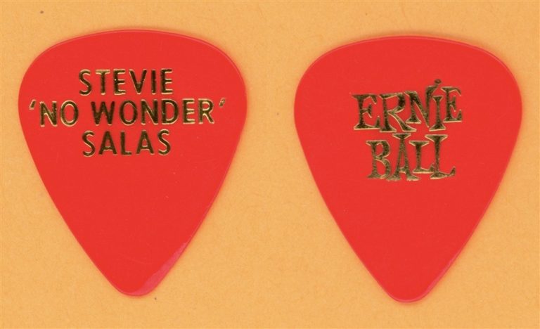 Steve Salas (Bill and Ted Rufus Solo) Vintage Guitar Pick - 1990 Colorcode Tour