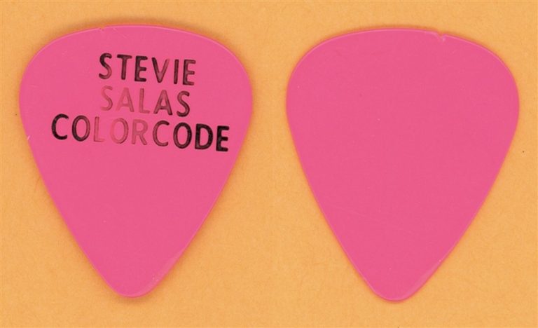 Steve Salas (Bill and Ted Rufus Solo) Vintage Guitar Pick - 1990 Colorcode Tour