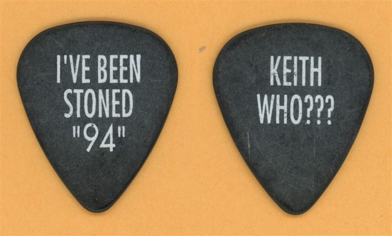 Bryan Adams Keith Scott Vintage Guitar Pick - 1993 So Far So Good Tour