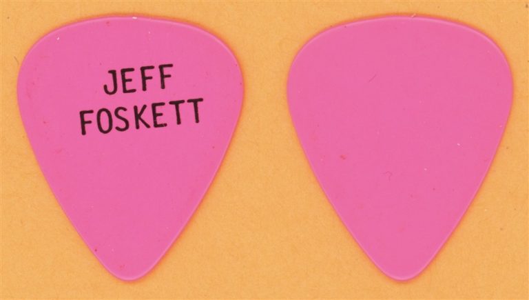 Beach Boys Jeff Foskett Vintage Guitar Pick - 1989 US Tour